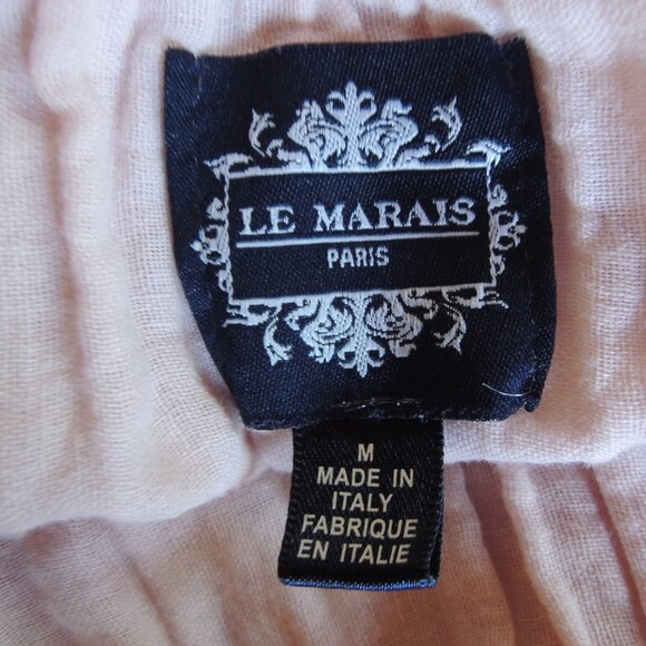 Le Marais Pink Strapless Eyelet & Lace Embroidered Maxi Dress M - Picture 10 of 11